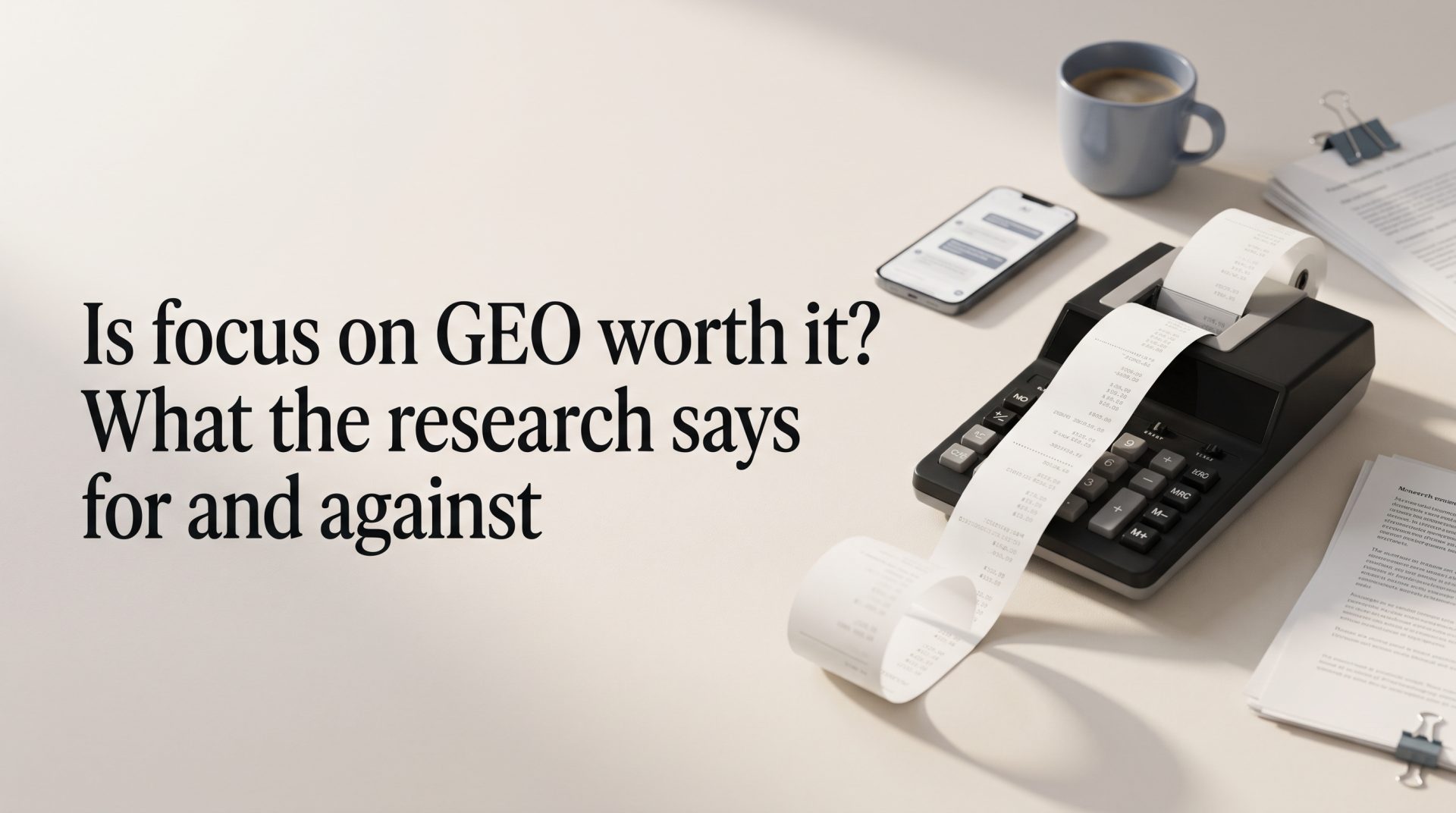 Is focus on GEO worth it? What the research says for and against