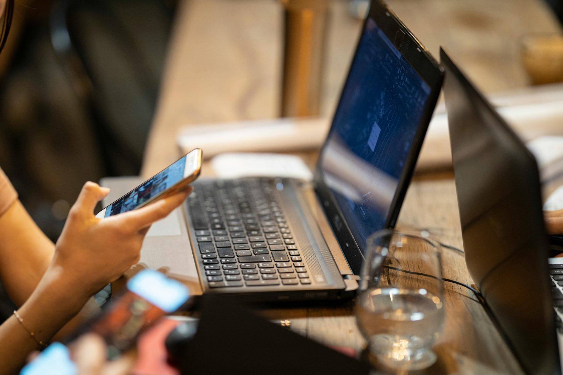 business owner looking for their website online