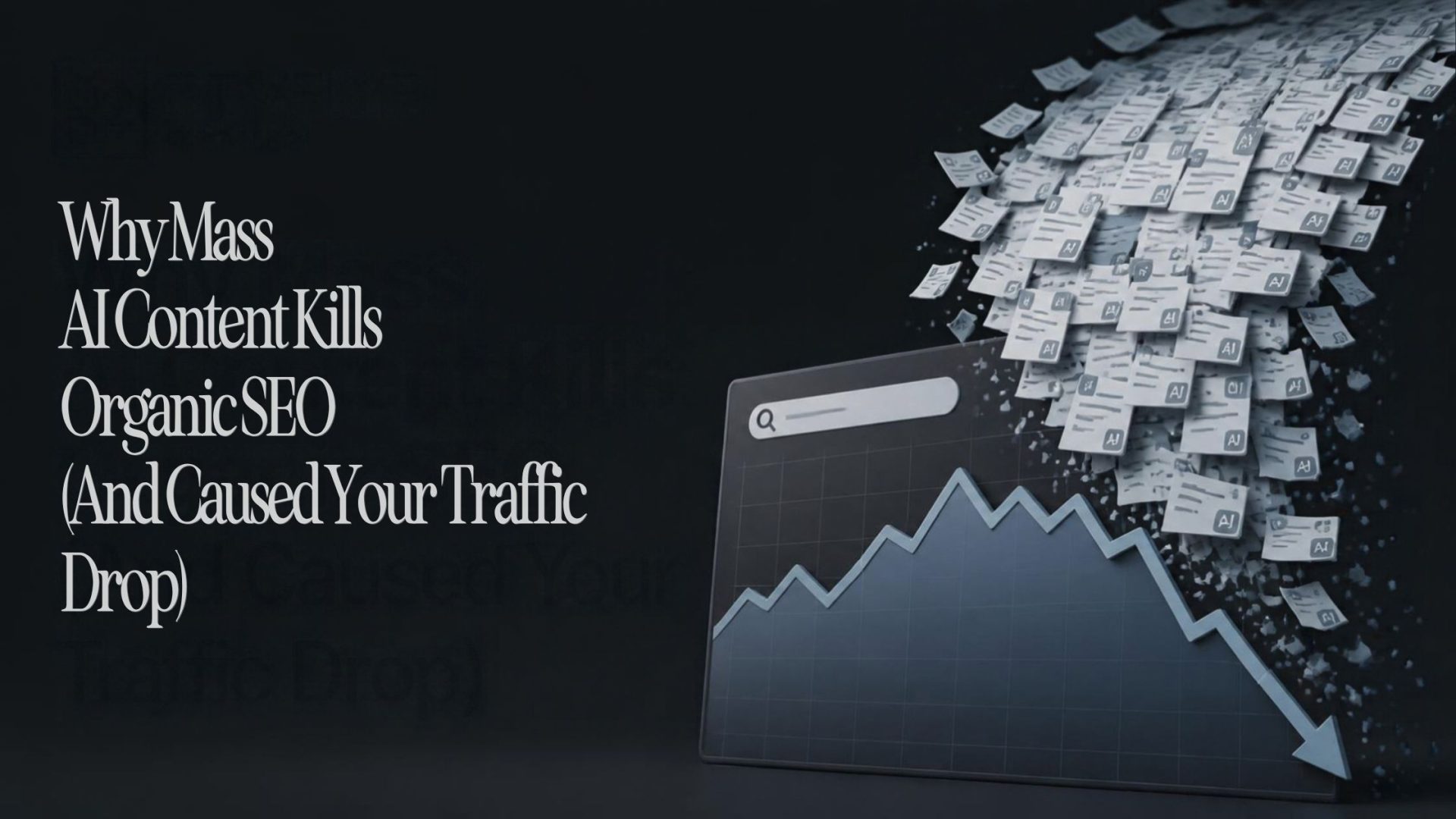 why mass ai content caused your traffic to drop